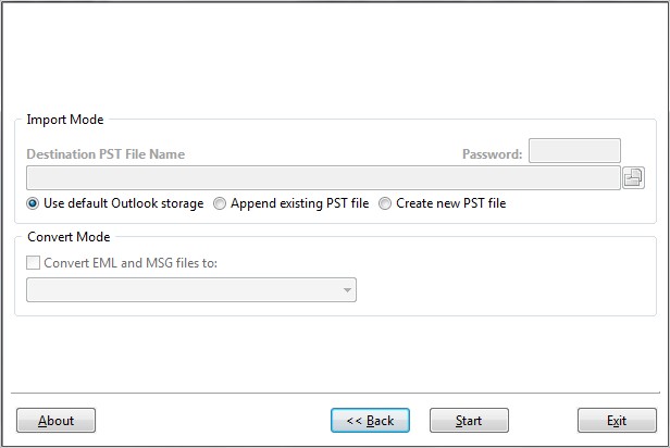 Choose the destination to convert or import PDF files